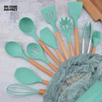 12 PIECES SILICONE UTENSIL SET
