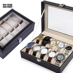 12X SLOTS LEATHER WATCH ORGANIZER
