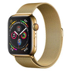 Gold | Apple Watch Milanese Magnetic Loop Strap | Stainless Steel Band  | 42mm / 44mm / 45mm