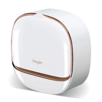 Milky White | Self-Adhesive Wall-Mounted Luxury Soap Holder with Lid and Drainage Tray