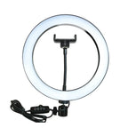 MJ26 RGB LED Ring Light 26cm with Tripod, Phone Holder & 360° Color Modes