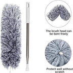 Extendable Microfiber Duster with Telescopic Handle | Long Reach, Bendable Head & Washable Cleaner