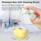 Soft Silicone Bath Brush with Hooks | Baby & Adult Body Scrubber | Random Color | With Box