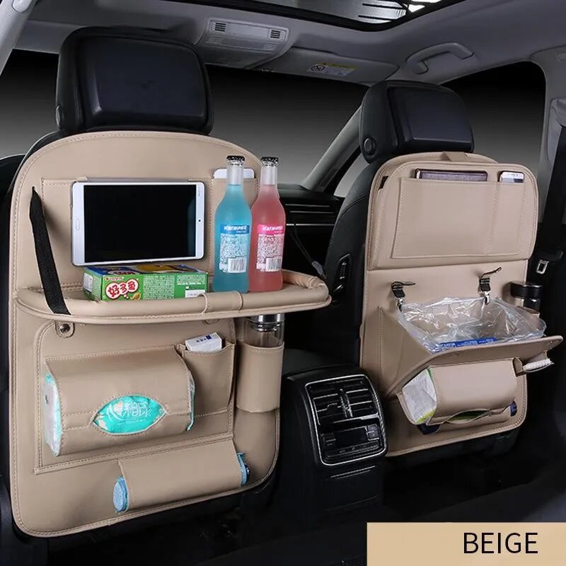 SeatOrg™ | Leather Car Seat Organizer