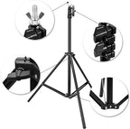 7 Ft Ring Light Stand for Photography & Video | Professional Grade Adjustable Stand