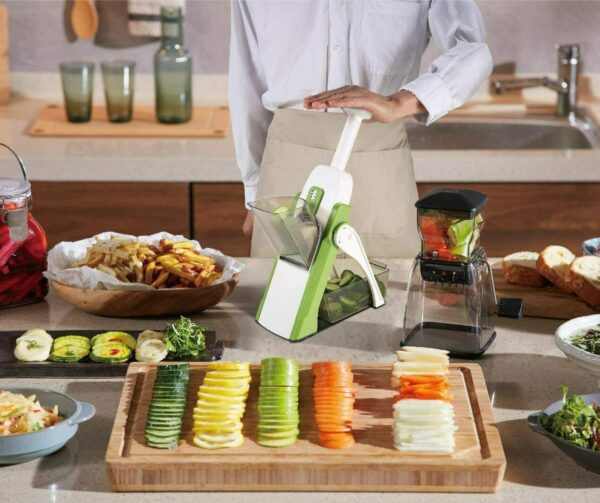 4 in 1 - Vegetable Cutter Chopper Adjustable Multi-function Drum Cutter Vertical Vegetable Cutter