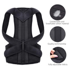 Back Pain Relief Posture Corrector Belt | Adjustable Support for Spine, Shoulder & Lumbar Alignment | XL