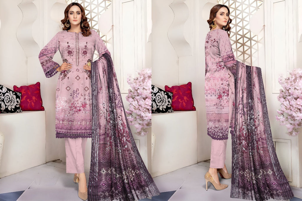Bareeza Lawn 3 Pieces, Unstitched Dress For Women | Summer Collection