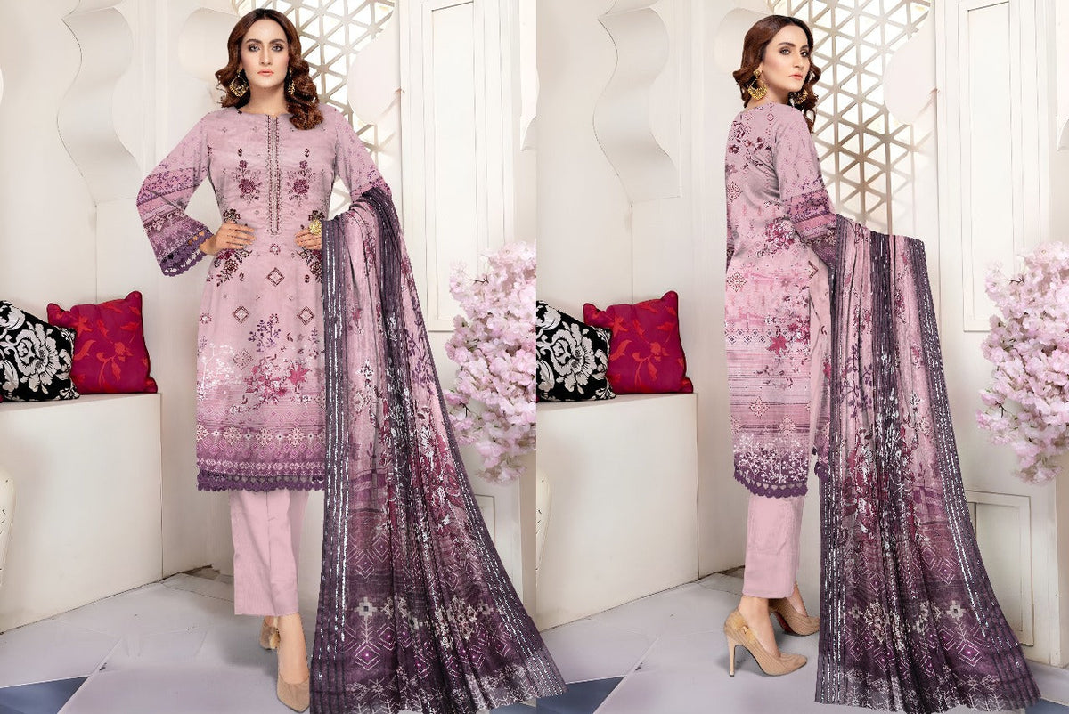Bareeza Lawn 3 Pieces, Unstitched Dress For Women | Summer Collection