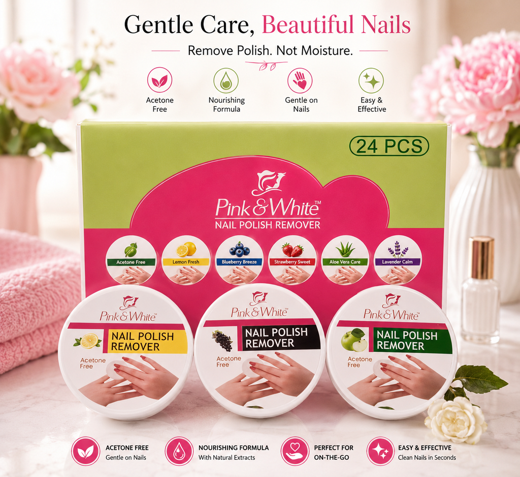 Acetone-Free Nail Polish Remover Wipes 3 Pack