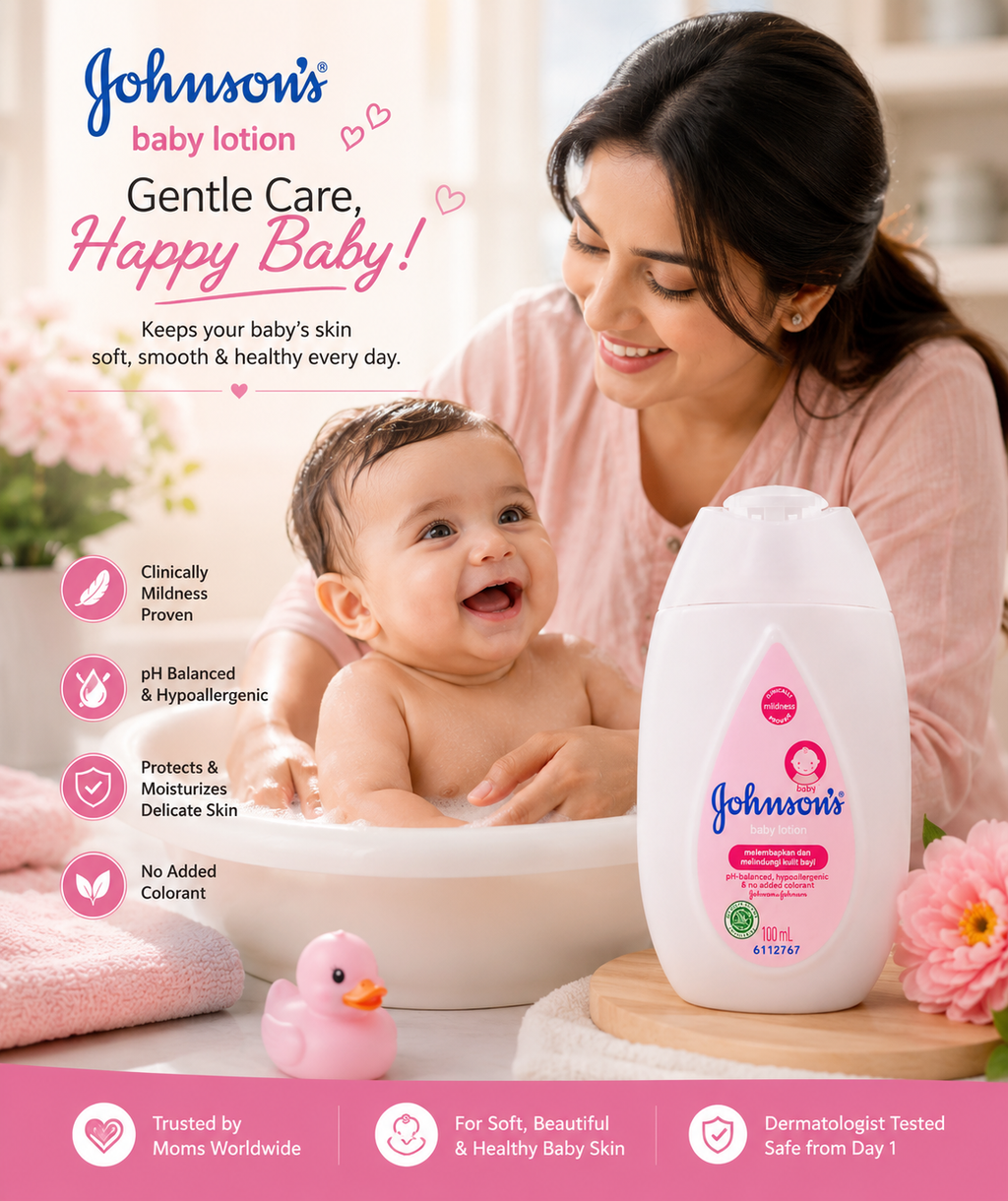 Johnson's Baby Lotion 100ml for Sensitive Skin
