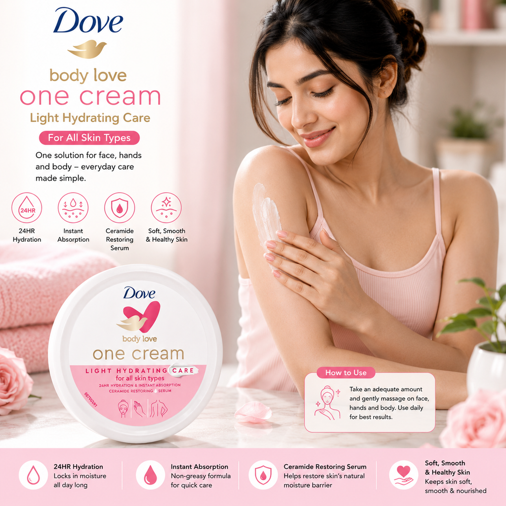 Dove Ceramide Body Cream Pink 100g