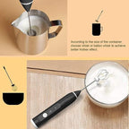 Coffee Milk Frother Egg Beater Drink Mixer With 2 Spring Whisk Heads, Usb Rechargeable Mini Blender For Coffee Latte Cappuccino Beating Eggs