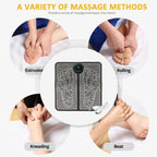 Ems Foot Massager Pad Electric Adjustable Portable Folding Mat Relieve Pains