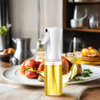 Plastic Glass Kitchen Cooking Spray Bottle | 200ML | BBQ Olive Oil & Vinegar Oil Sprayer