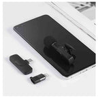 K9 Dual Microphone Mic Plug & Play Usb Type C & Ios Wireless Lavalier Microphone Auto Sync Noise Reduction No App Or Bluetooth Needed- Dual Mic