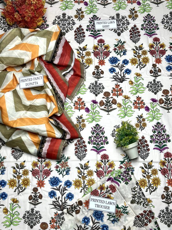 Maria B Lawn | Unstitched Collection 3 Pieces Casual Wear| Summer 24