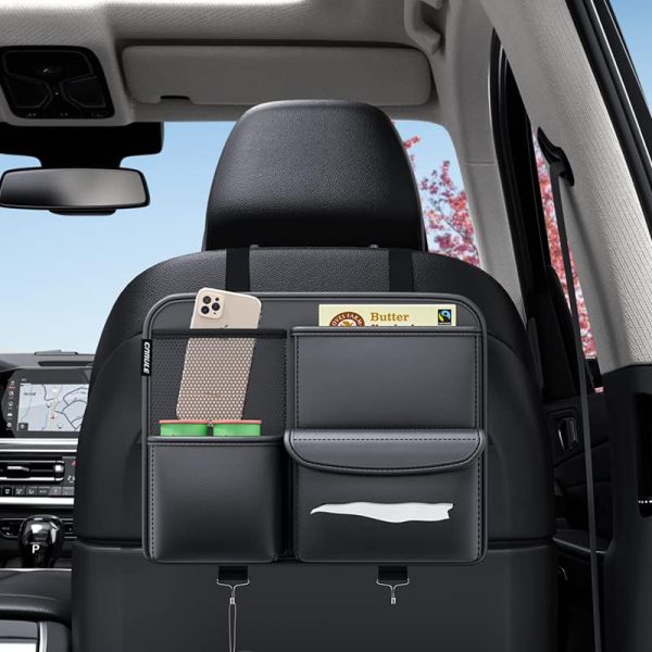 Multifunction Small Objects Car Seat Organizer Car Storage Organizer Car Seat Side Organizer Car Seat Back Protectors Premium Pu Car Storage Bag Car Accessories