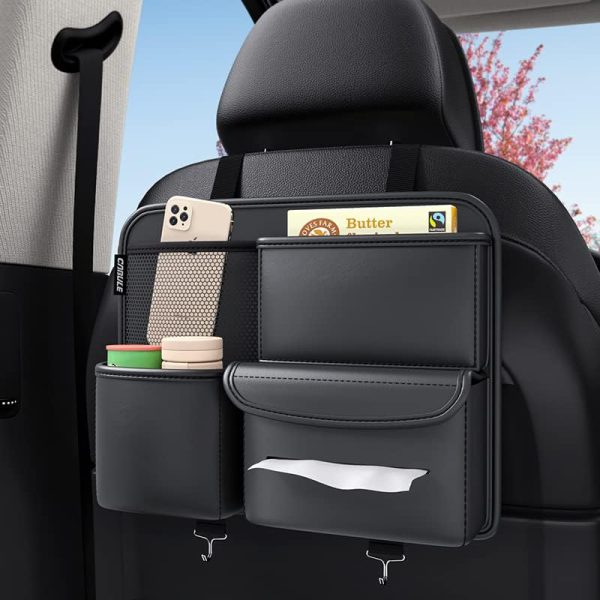 Multifunction Small Objects Car Seat Organizer Car Storage Organizer Car Seat Side Organizer Car Seat Back Protectors Premium Pu Car Storage Bag Car Accessories