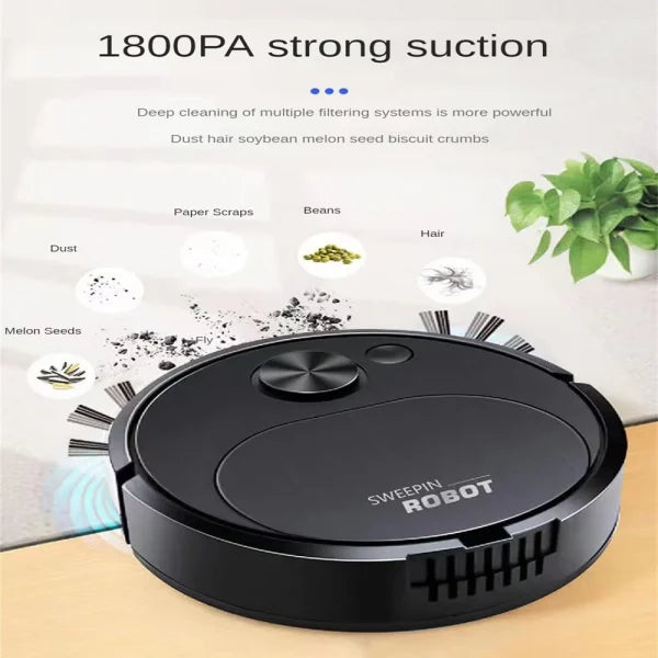 3 In1 Rechargeable Cleaning Machine Vacuum Cleaner For Home Office Robot