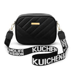 Black Leather Handbag for Girls & Women | Stylish Shoulder & Crossbody Bag | Daily Use & Gift