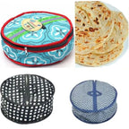 Roti Zipper Bag  | Reusable Airtight & Insulated Storage Bag | Keeps Chapati Fresh, Soft & Warm | Random Design