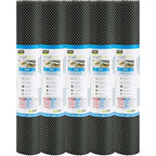 Anti-Slip Fridge & Shelf Mat | Waterproof Washable Liner for Kitchen Drawers Cabinets | Black