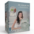 9 Inch Mist Fan | Portable Air Conditioner Fan |  Mist Water, And Humidifier Function | Led Night Light Water Mist | Random Color