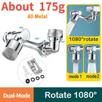 Metal 1080° Universal Rotation Faucet Sprayer Head 22/24mm