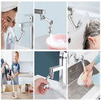 Metal 1080° Universal Rotation Faucet Sprayer Head 22/24mm