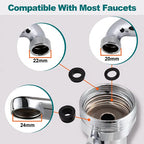 Metal 1080° Universal Rotation Faucet Sprayer Head 22/24mm