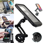 Waterproof Bike Phone Holder 360° Rotation | Handlebar Mobile Mount for Bicycle & Motorcycle