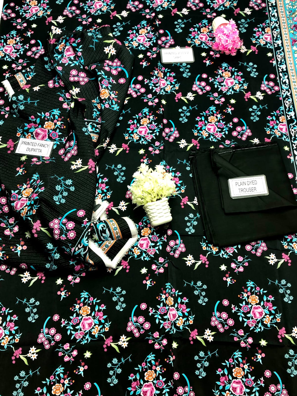 Khaadi Viscose Unstitched L 3 Pieces Casual Wear | Winter 23