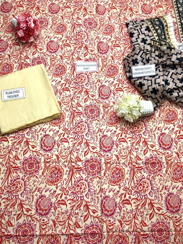 Sapphire Khaddar Unstitched L 3 Pcs