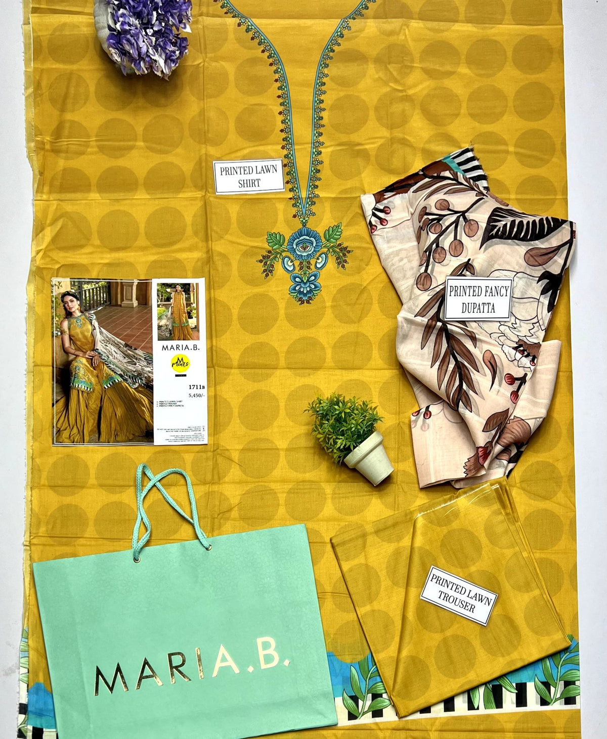 Maria B Lawn | Unstitched Collection 3 Pieces Casual Wear| Summer 24