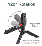 AY-49 Video Making Kit | All-in-One Vlogging Tripod with Wireless Remote, Microphone, LED Light & Mobile Holder