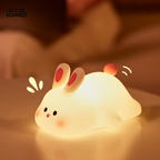 CUTE SILICONE LED NIGHT LIGHT USB RECHARGEABLE TOUCH CONTROL - RABBIT