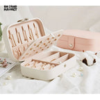 FAUX LEATHER JEWELRY ORGANIZER