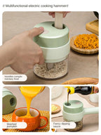 Multi-Functional 4 In 1 Electric Handheld Cooking Hammer Food Chopper