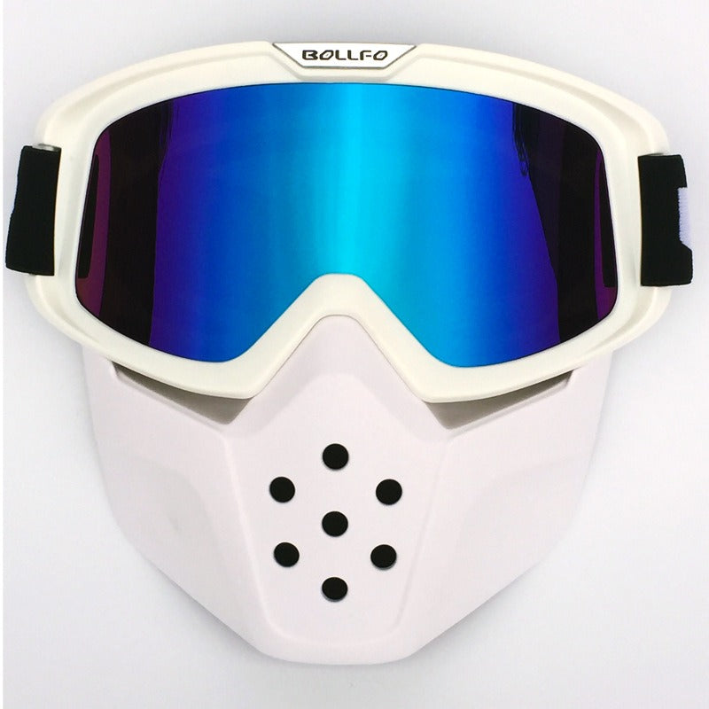 BOLLFO Retro Mask Goggles for Motorcycle Racing Outdoor Riding