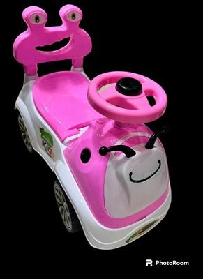Kids Stroller Riding Car Yellow Black Plastic