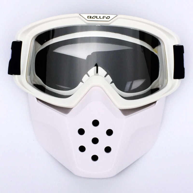 BOLLFO Retro Mask Goggles for Motorcycle Racing Outdoor Riding