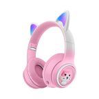 Cat Ear LED Headphones Multicolor ABS for Teens Young Adults