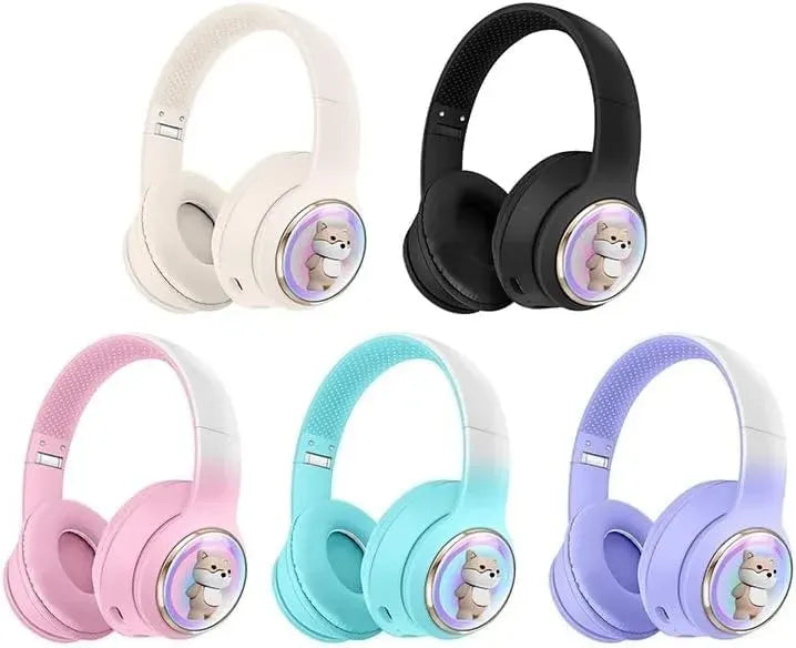 Cat Ear LED Headphones Multicolor ABS for Teens Young Adults