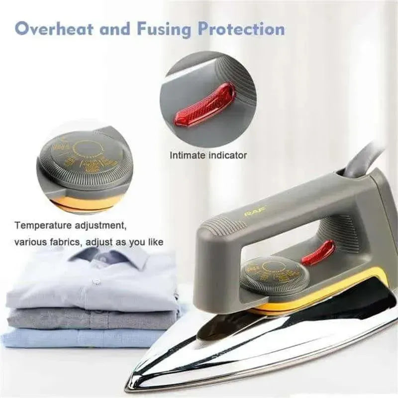 Premium Dry Iron with Overheat Protection for Pakistani Homes