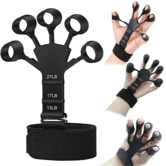 Adjustable Finger Gripper Black Alloy 13-21LB Pakistan
