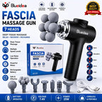 Blueidea Fascia Gun BLD-780 Rechargeable Deep Tissue Massage Gun with 9 Massage Heads & 6 Speed Levels