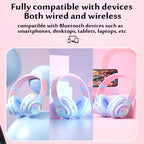 Cat Ear LED Headphones Multicolor ABS for Teens Young Adults
