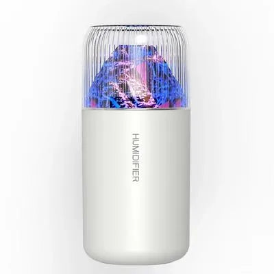 White Air Humidifier with Ambient Light, Durable ABS Plastic, Quiet Operation, Compact Design, New Arrival, Best Price in Pakistan