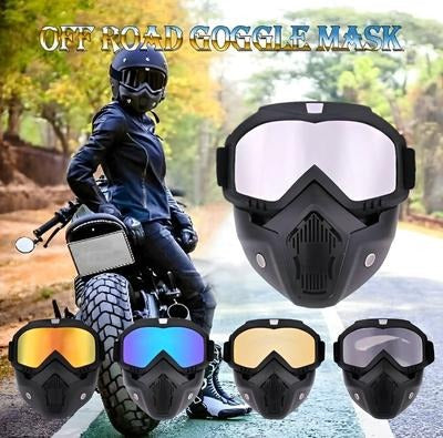 BOLLFO Retro Mask Goggles for Motorcycle Racing Outdoor Riding